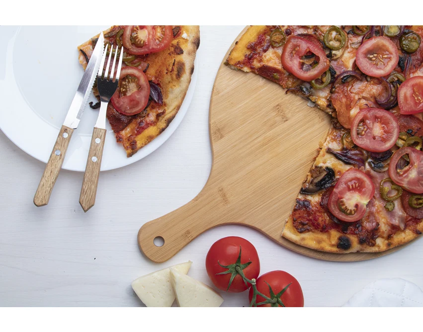 Naples bambusowa deska do pizzy z grawerem