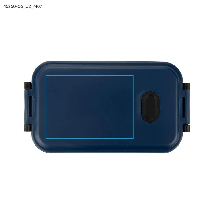 Schemat znakowania dla Nadruk UV - U2 na gadżecie: Lunchbox TAPAS z logo 850 ml, granatowy matowy