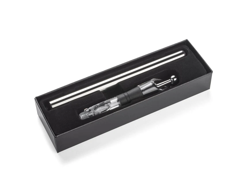 BLANC personalizowany zestaw do wina srebrny 320 mm