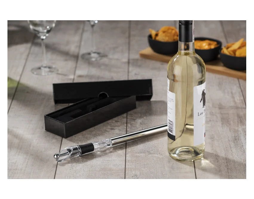 BLANC personalizowany zestaw do wina srebrny 320 mm
