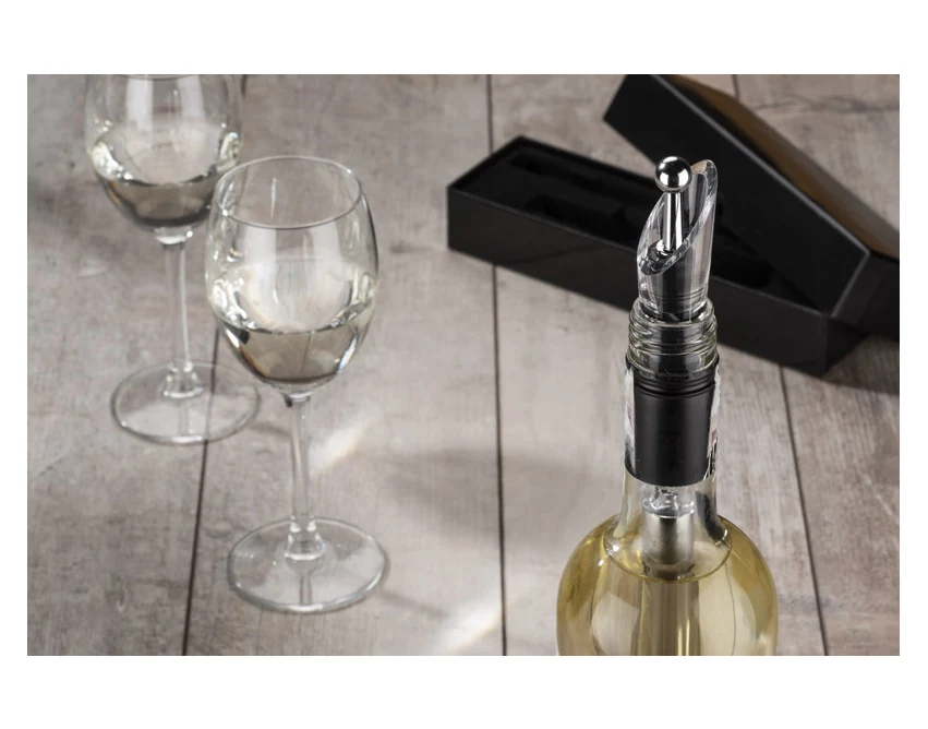 BLANC personalizowany zestaw do wina srebrny 320 mm