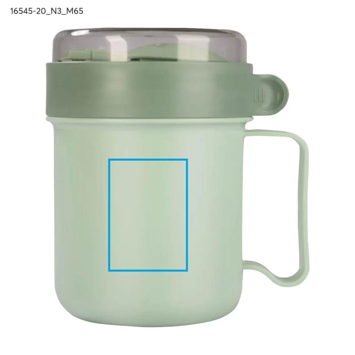 Schemat znakowania dla Tampondruk - N3 na gadżecie: NODSY lunchbox z logo na zupę 500 ml seledynowy