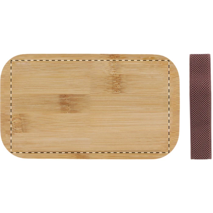 Schemat znakowania dla Tampondruk - P2 na gadżecie: Czarne pudełko na jedzenie z przegródkami 1400 ml