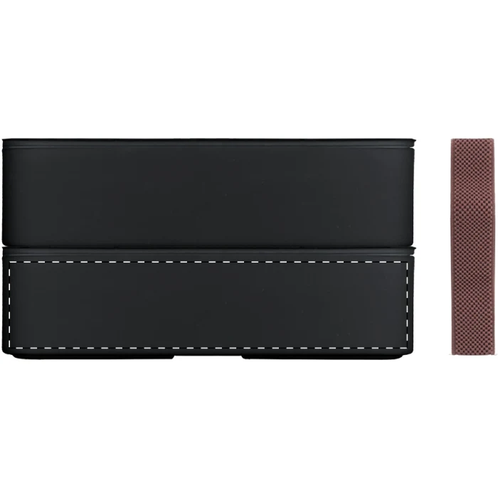 Schemat znakowania dla Sitodruk - S2 na gadżecie: Czarne pudełko na jedzenie z przegródkami 1400 ml