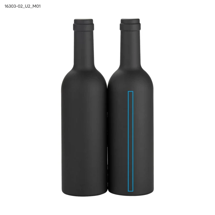 Schemat znakowania dla Nadruk UV - U2 na gadżecie: SOMMELIER zestaw do wina w czarnym etui z tworzywa