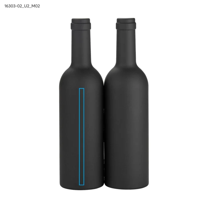 Schemat znakowania dla Nadruk UV - U2 na gadżecie: SOMMELIER zestaw do wina w czarnym etui z tworzywa