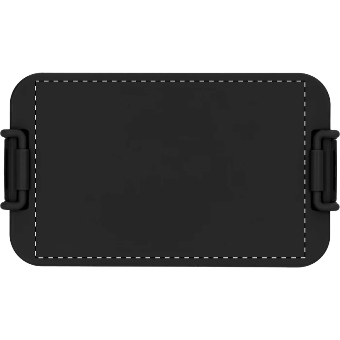 Schemat znakowania dla Tampondruk - P2 na gadżecie: Duplox lunchbox z logo, czarny z tworzywa PP