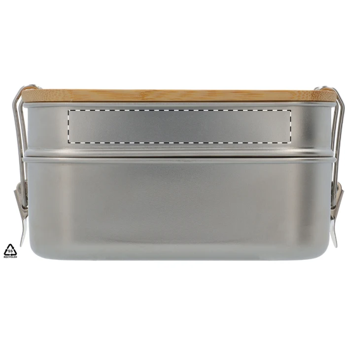 Schemat znakowania dla Tampondruk - P2 na gadżecie: Kotetsu lunchbox z logo 940 ml ze stali, srebrny