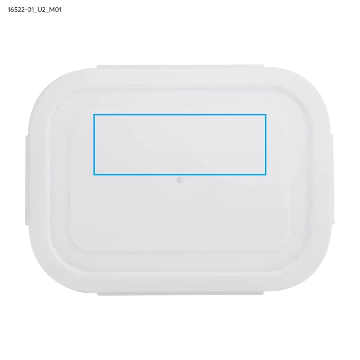 Schemat znakowania dla Nadruk UV - U2 na gadżecie: Lunchbox LASO z logo 500 ml z białą pokrywką