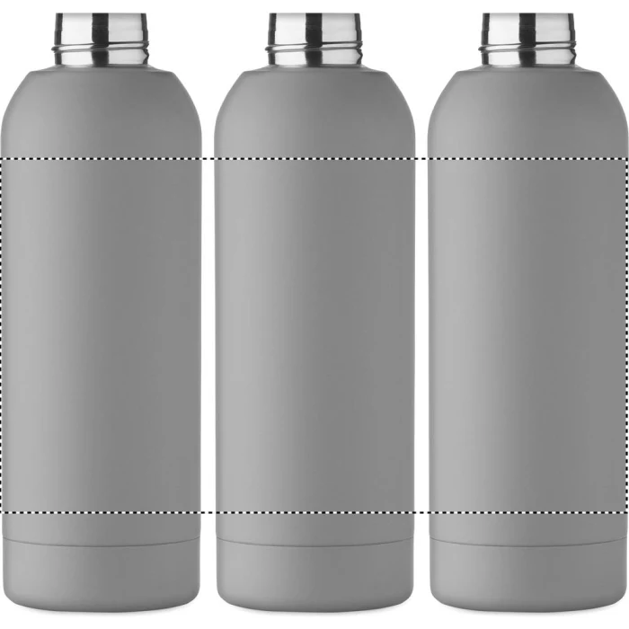 Schemat znakowania dla Grawerowanie laserowe 360° - RL na gadżecie: Geiser butelka firmowa 700 ml szara z recyklingu