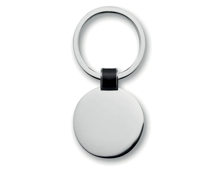 Roundy brelok metalowy do kluczy czarny z grawerem
