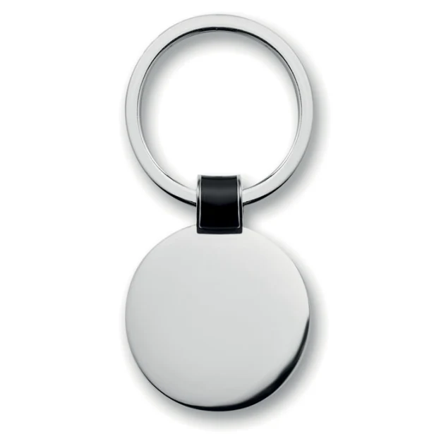 Roundy brelok metalowy do kluczy czarny z grawerem