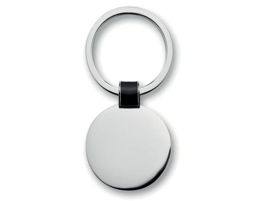Roundy brelok metalowy do kluczy czarny z grawerem