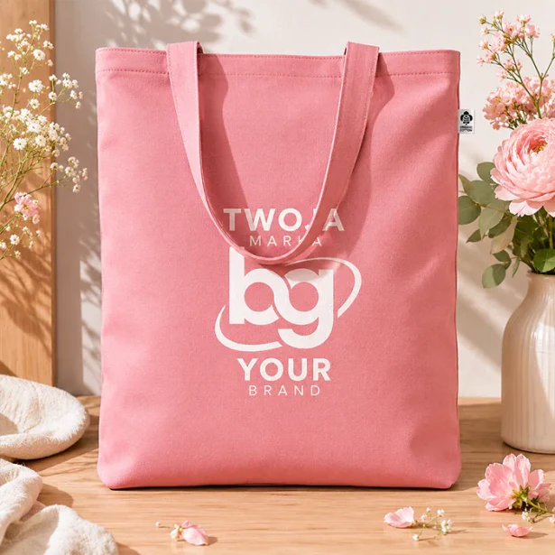 Pomarańczowa torba bawełniana 270g z logo firmy