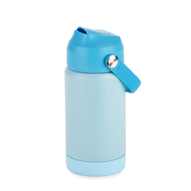 MEKO butelka termiczna ze słomką 350 ml błękitna