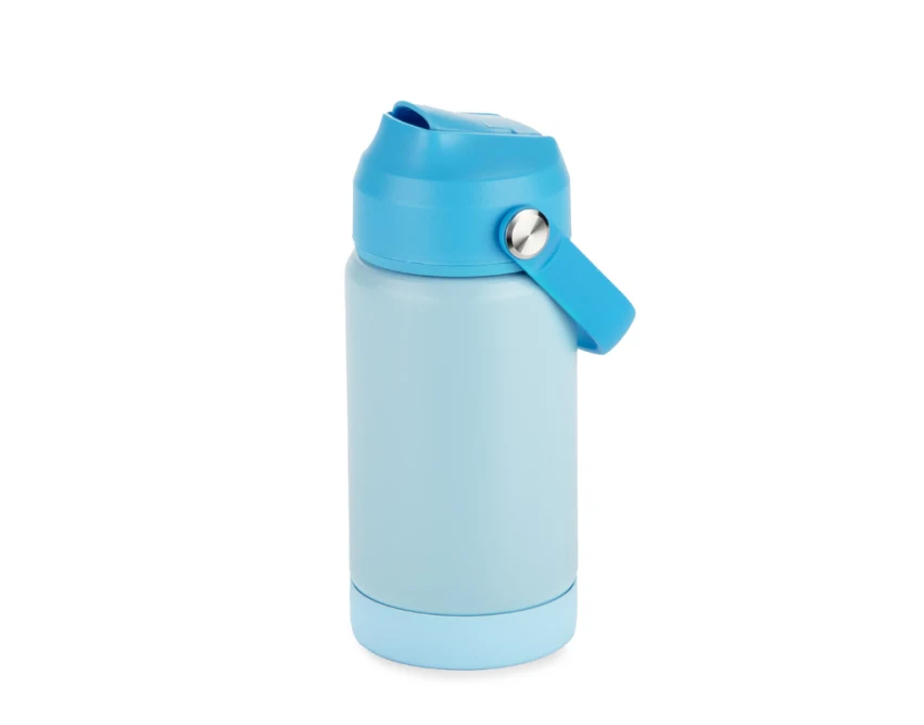 MEKO butelka termiczna ze słomką 350 ml błękitna