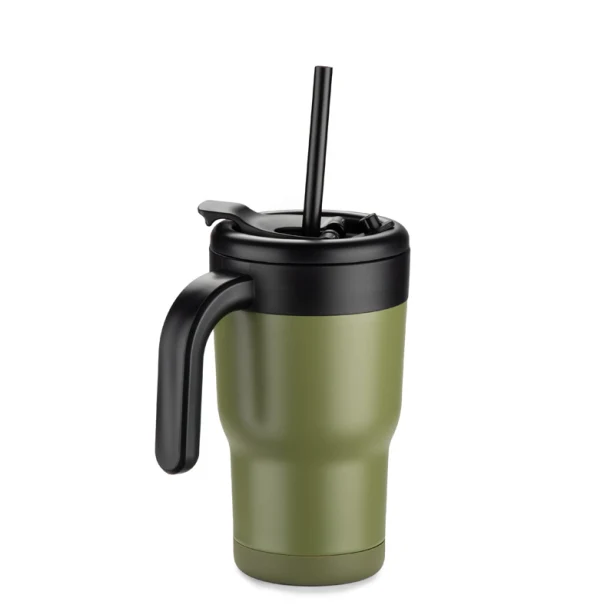 Kubek termiczny TUVO 530 ml, stal, z rączką