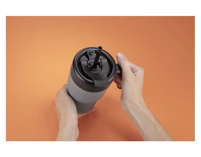 Kubek termiczny TUVO 530 ml z uchem stal nierdzewna