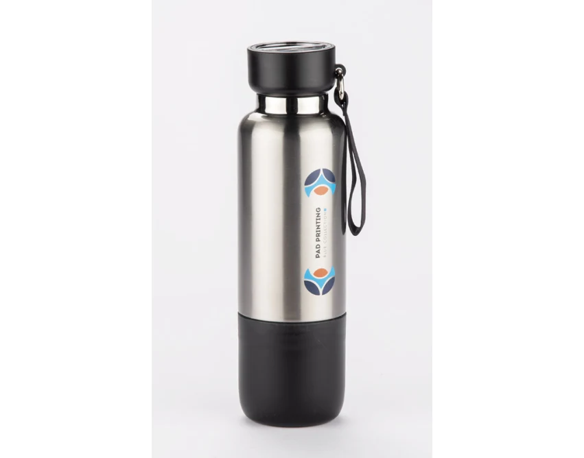 RON butelka termiczna metalowa 500 ml z karabińczykiem