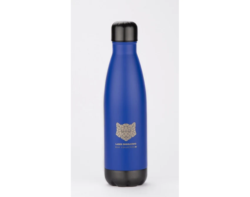 WATRO metalowa butelka termiczna 500 ml niebieska