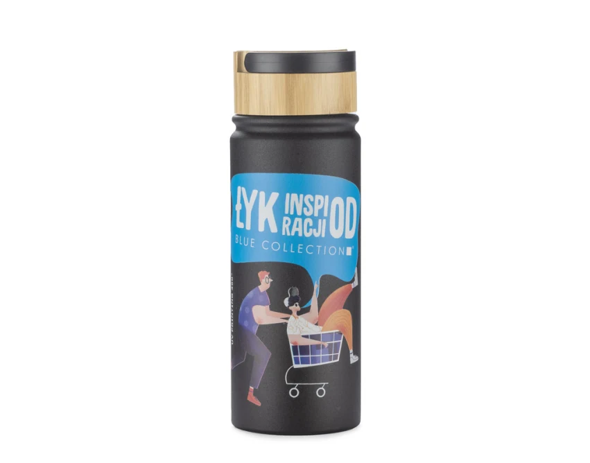 KAMI butelka termiczna na kawę 550 ml, z bambusa