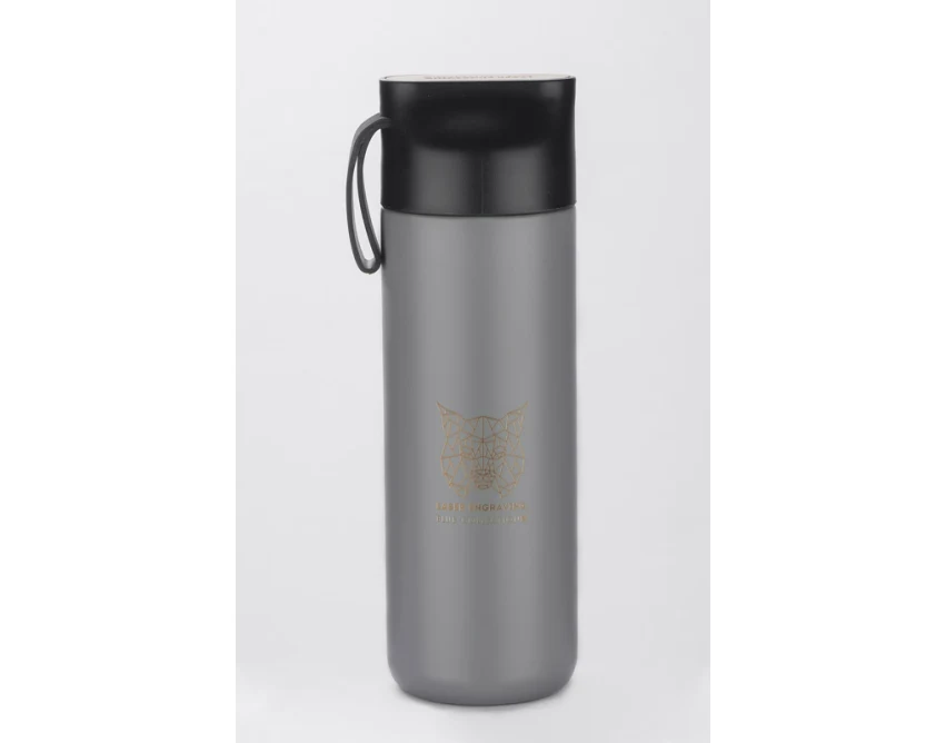 Butelka termiczna ELSA 600 ml z bambusowym akcentem