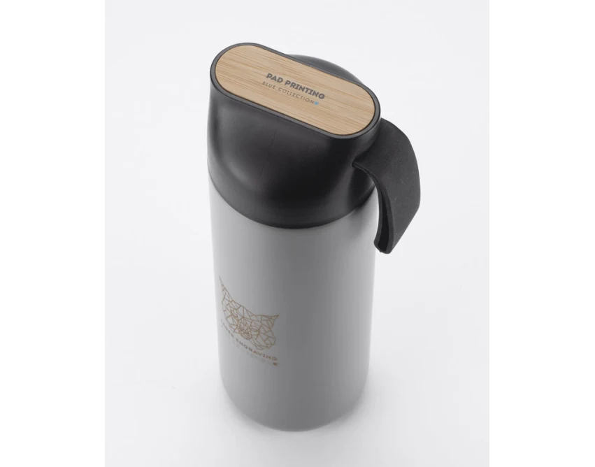 Butelka termiczna ELSA 600 ml z bambusowym akcentem
