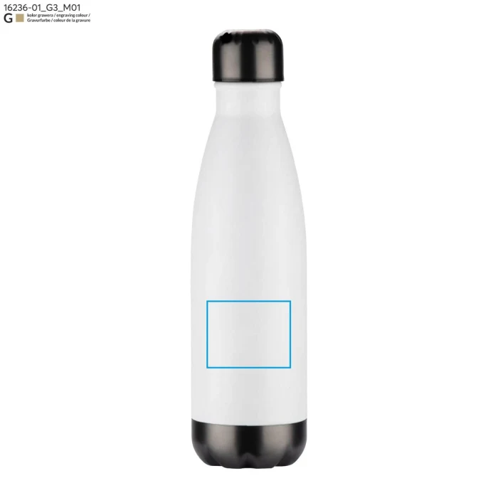 Schemat znakowania dla Grawerowanie laserowe - G3 na gadżecie: WATRO personalizowana butelka termiczna 500 ml biała