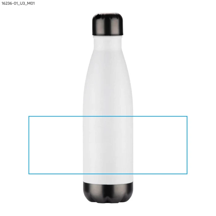 Schemat znakowania dla Nadruk UV - U3 na gadżecie: WATRO personalizowana butelka termiczna 500 ml biała