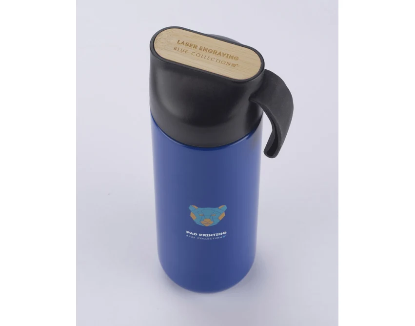 ELSA butelka termiczna 600 ml z bambusową zakrętką