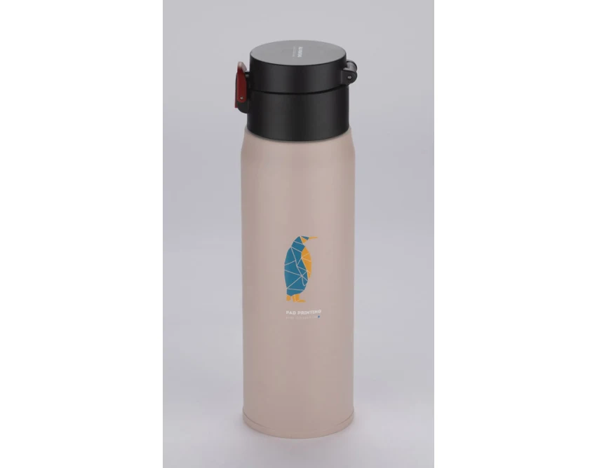 Kubek termiczny z własnym nadrukiem FADE 420 ml różowy