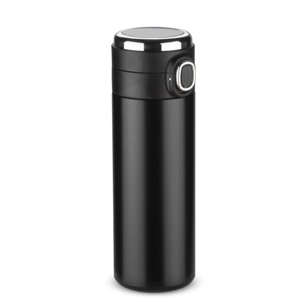 FOKS kubek termiczny 420 ml czarny mat z logo