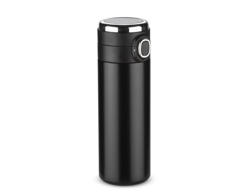 FOKS kubek termiczny 420 ml czarny mat z logo