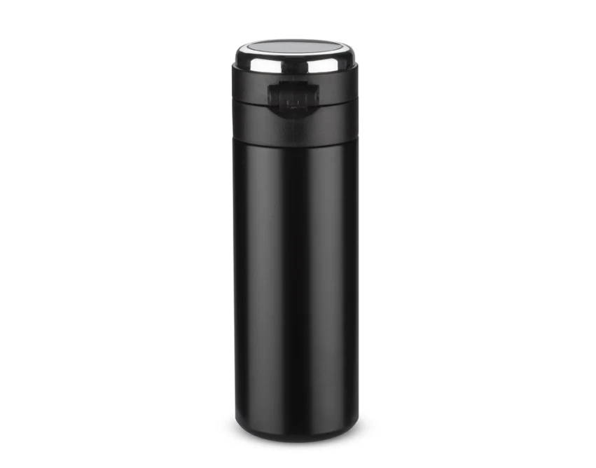 FOKS kubek termiczny 420 ml czarny mat z logo