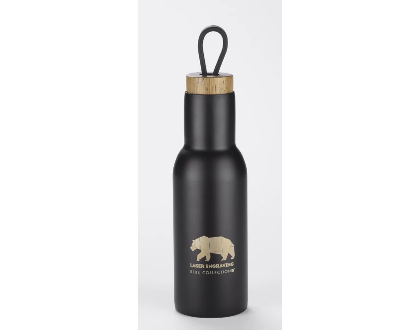 VINA butelka próżniowa 400 ml czarna matowa