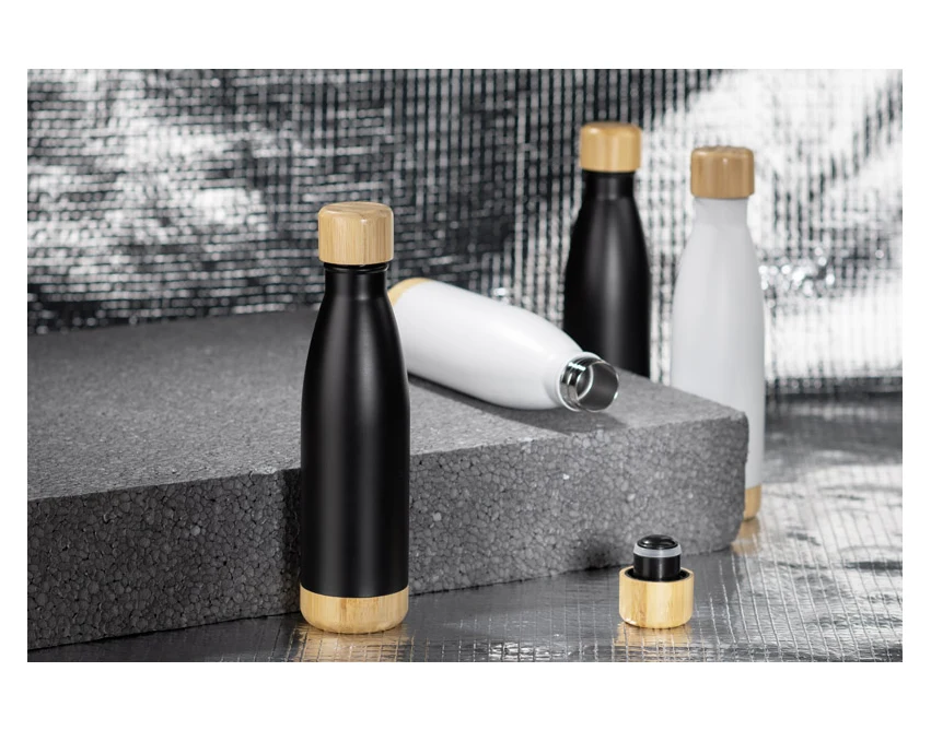 TILLI butelka termiczna 500 ml z bambusa