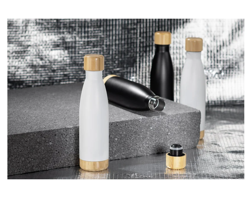 TILLI butelka termiczna 500 ml z bambusem