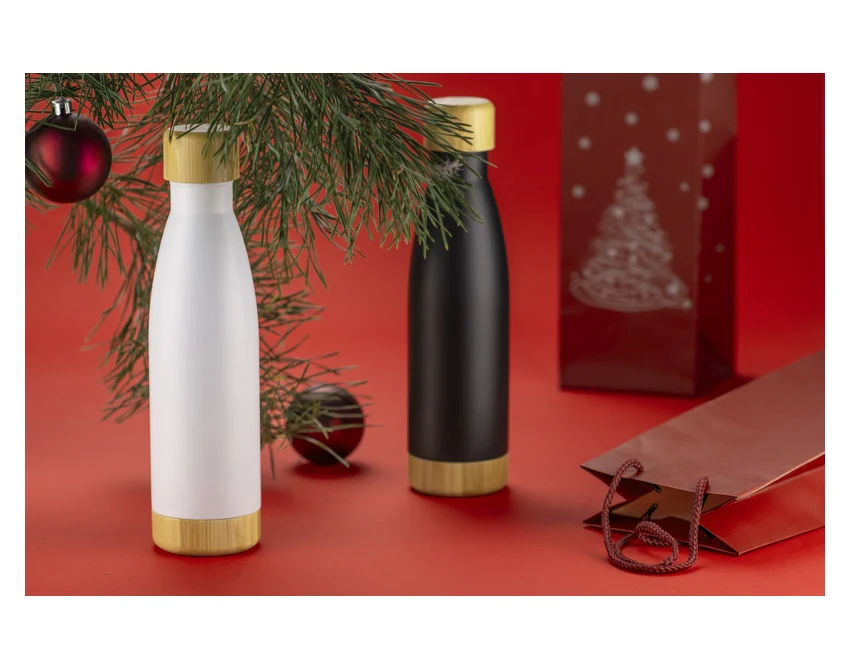 TILLI butelka termiczna 500 ml z bambusem