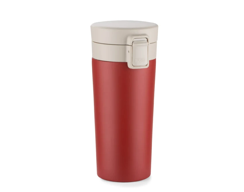 STAR kubek termiczny z sitkiem 350 ml czerwony