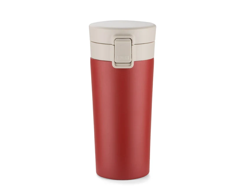 STAR kubek termiczny z sitkiem 350 ml czerwony