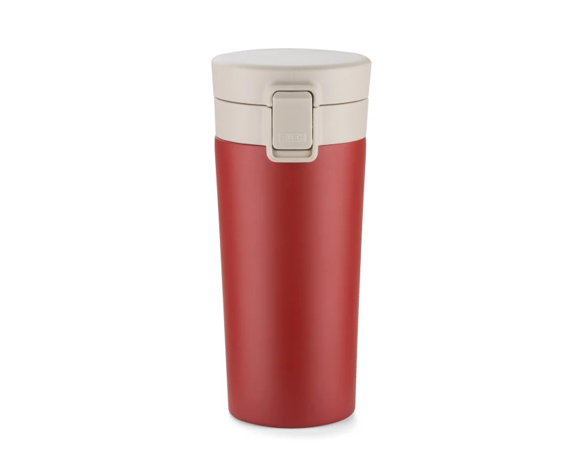 STAR kubek termiczny z sitkiem 350 ml czerwony