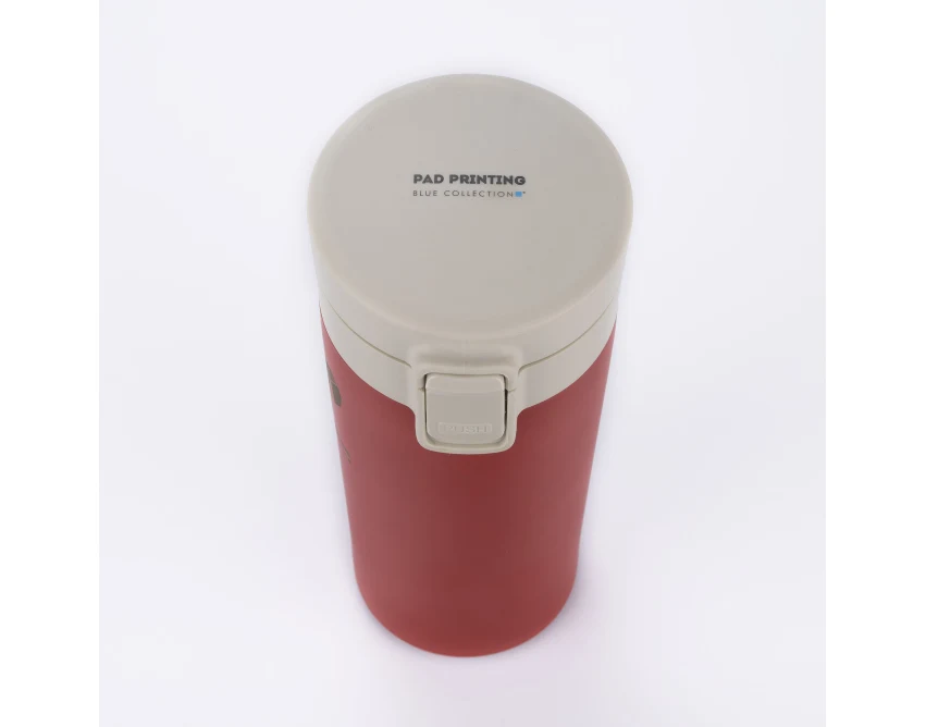 STAR kubek termiczny z sitkiem 350 ml czerwony