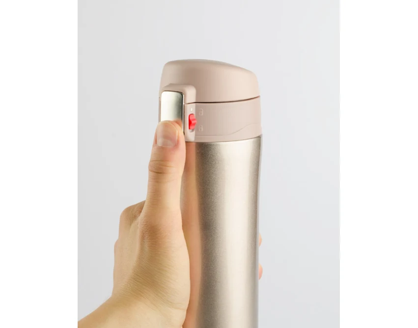 LOCK kubek termiczny z ustnikiem 440 ml szampański