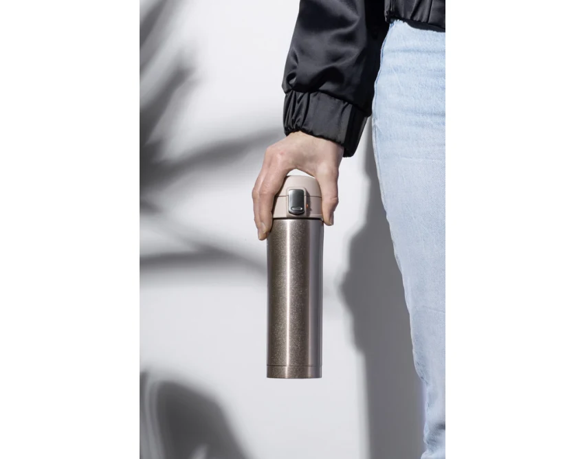 LOCK kubek termiczny z ustnikiem 440 ml szampański