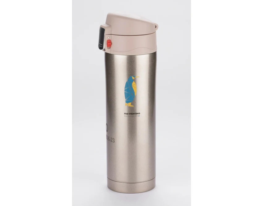 LOCK kubek termiczny z ustnikiem 440 ml szampański