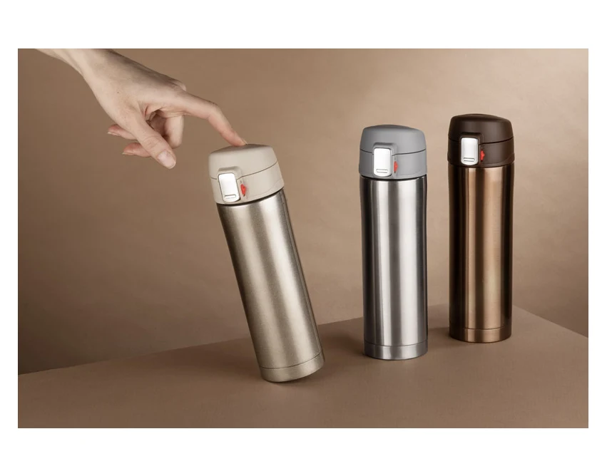LOCK kubek termiczny 440ml z ustnikiem stal nierdzewna
