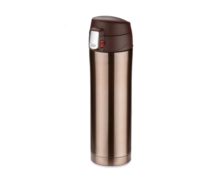 LOCK kubek termiczny z ustnikiem 440 ml brązowy