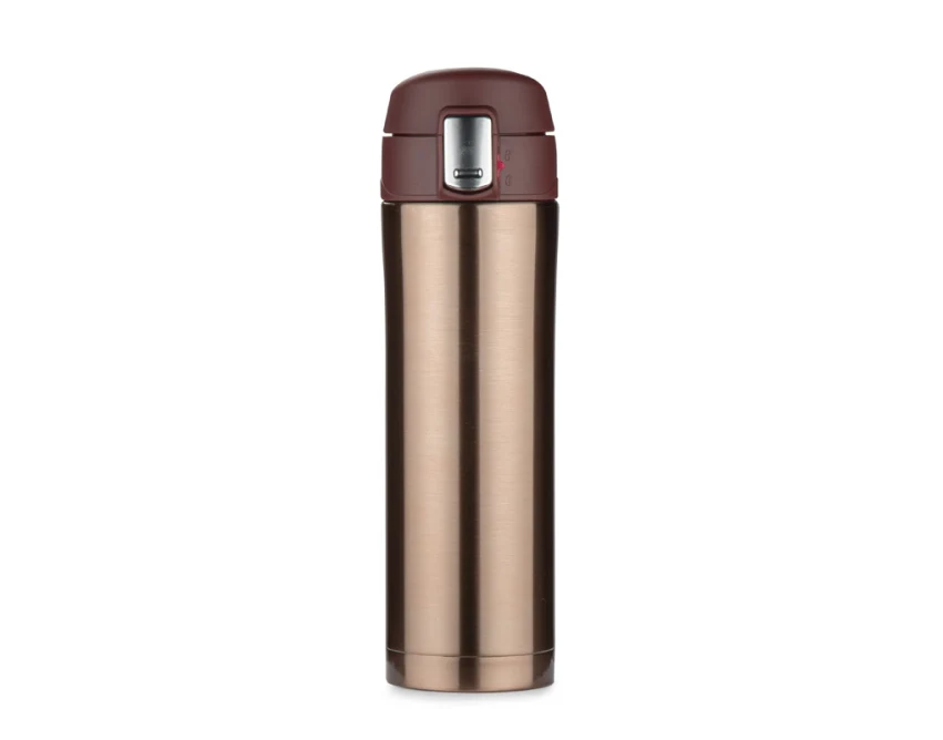 LOCK kubek termiczny z ustnikiem 440 ml brązowy