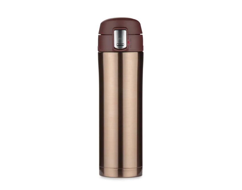 LOCK kubek termiczny z ustnikiem 440 ml brązowy