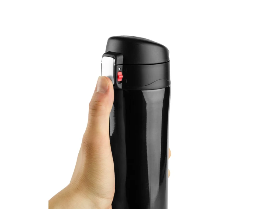 Lock kubek termiczny z logo firmy 440 ml czarny
